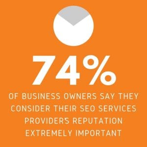 business owners consider seo service provider reputation important